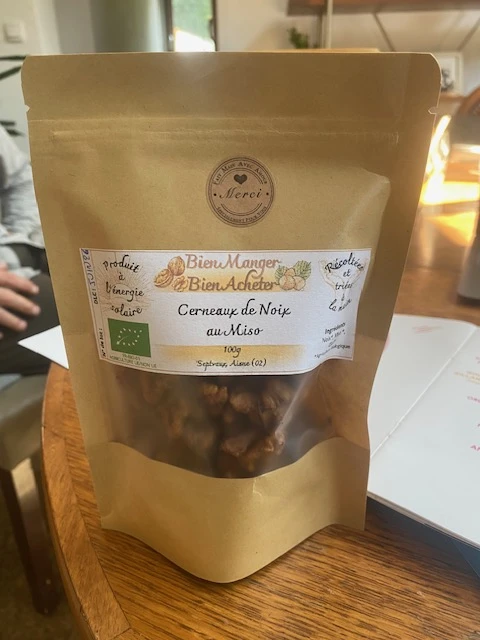 Noix enrobées au miso